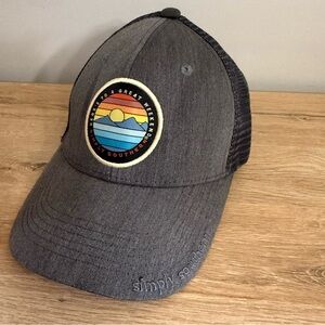 Simply Southern Trucker Hat Gray Mesh Snapback Cap “Here’s to a Great Weekend”